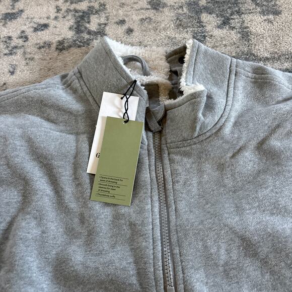 Goodfellow 1/4 Zip Adaptive Sweatshirt Gray XXL NEW Warm Cozy Shacket - Picture 3 of 6